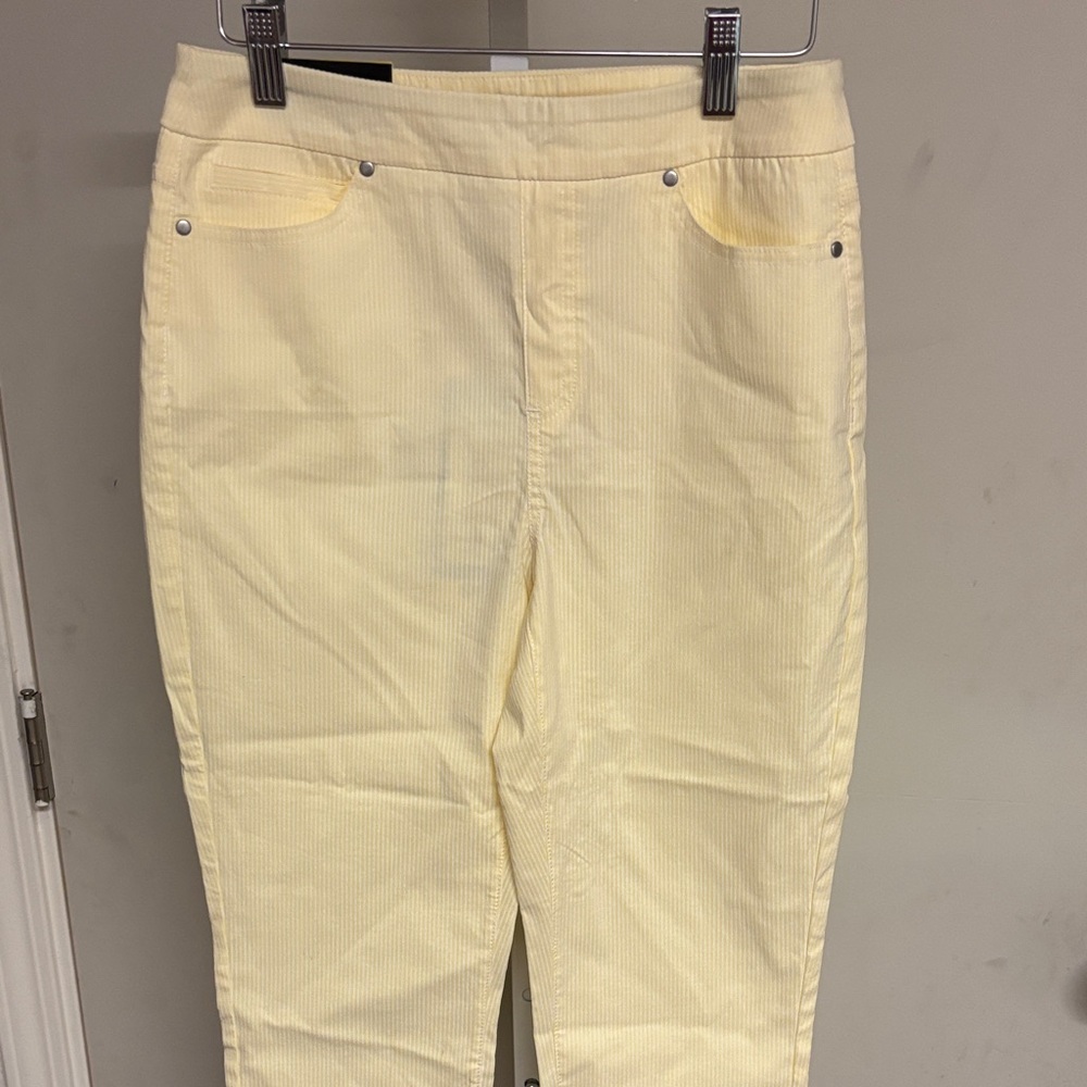 NWT Mario Serrani Yellow Corduroy Pants
